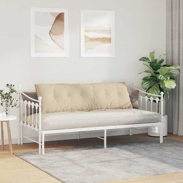 Maison Exclusive - Ryggkudde Creme 160 x 50 cm Mikrofiber