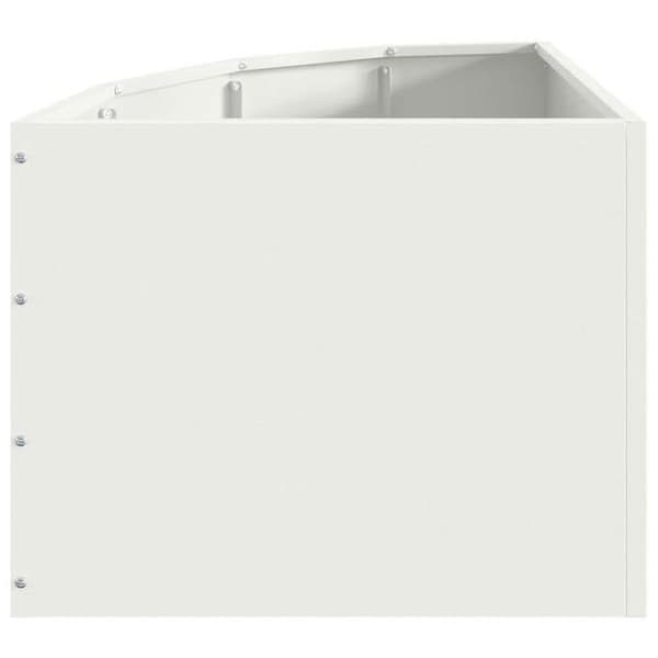 Maison Exclusive - Vinkelskydd Vit 45 x 45 x 35 cm Stål