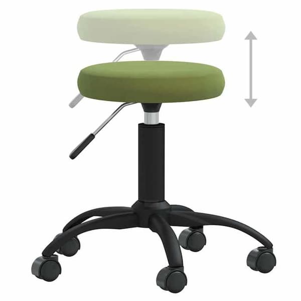 Maison Exclusive - Snurrstol för kontor Ljusgrön Sammet Ljusgrön
