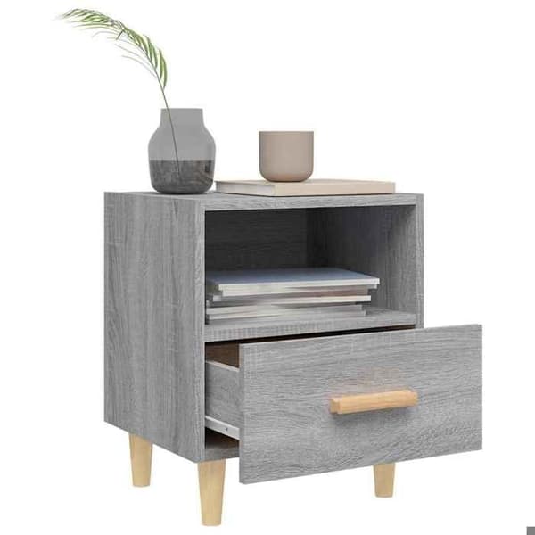 Maison Exclusive - Sängbord 2 st Sonoma grå 40x35x47 cm