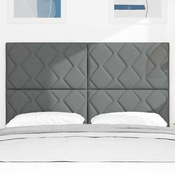 Maison Exclusive - Mörkgrå sänggavel 144 cm tyg