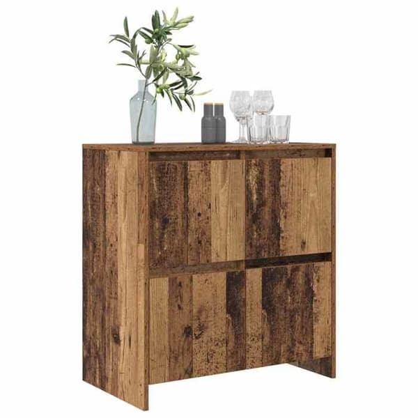 Buffet - EKSKLUSIVT HUS - 70 x 41 x 75 cm - Brun - Ingeniørtræ - 4 døre