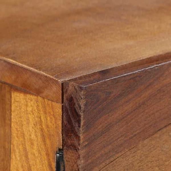 Maison Exclusive - Buffé i massivt återvunnet trä 110x30x75 cm Brun brun