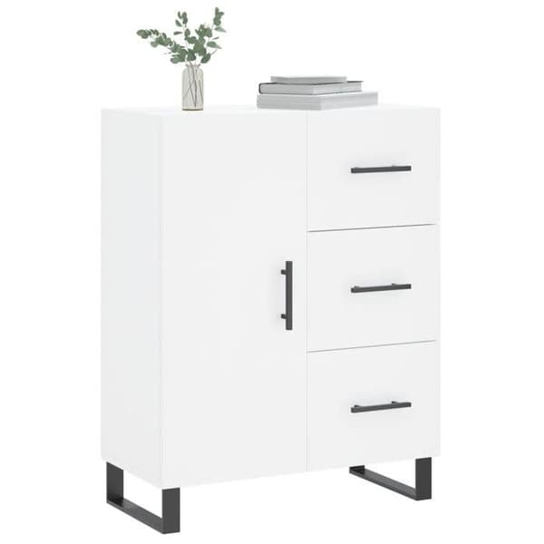 Maison Exclusive - Vit buffé 69,5x34x90 cm ingenjörsträ
