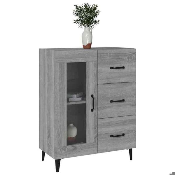 Maison Exclusive - Buffet Sonoma grå 69,5x34x90 cm ingeniørtræ