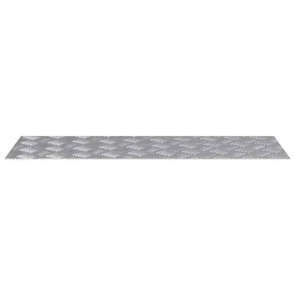 Maison Exclusive - Nez de marche 4 stk 90 x 30 cm Sølv Aluminium Rektangulær