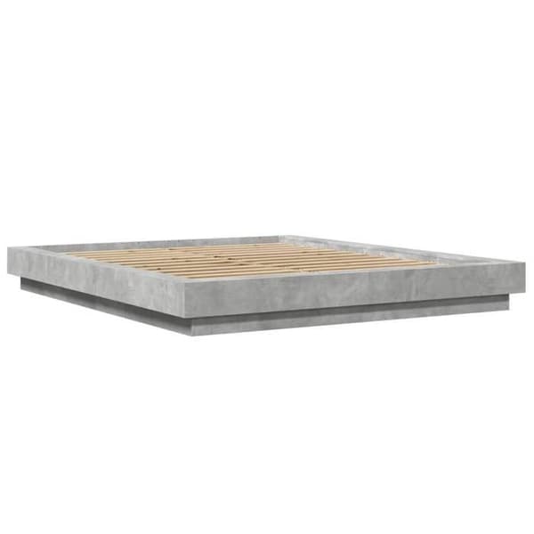 Maison Exclusive - Sengestel uden madras grå beton 150x200 cm