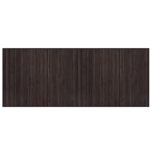 Maison Exclusive - Mörkbrun rektangulär matta 80x200 cm bambu