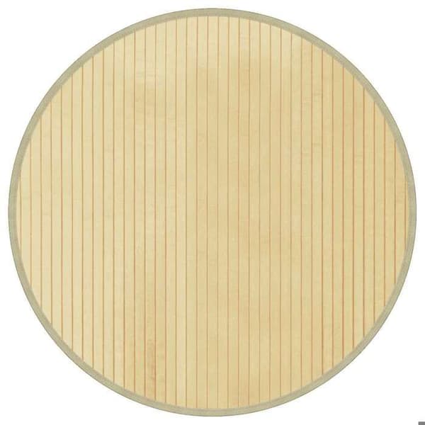 Maison Exclusive - Luonnollinen vaalea pyöreä matto 60 cm bambusta