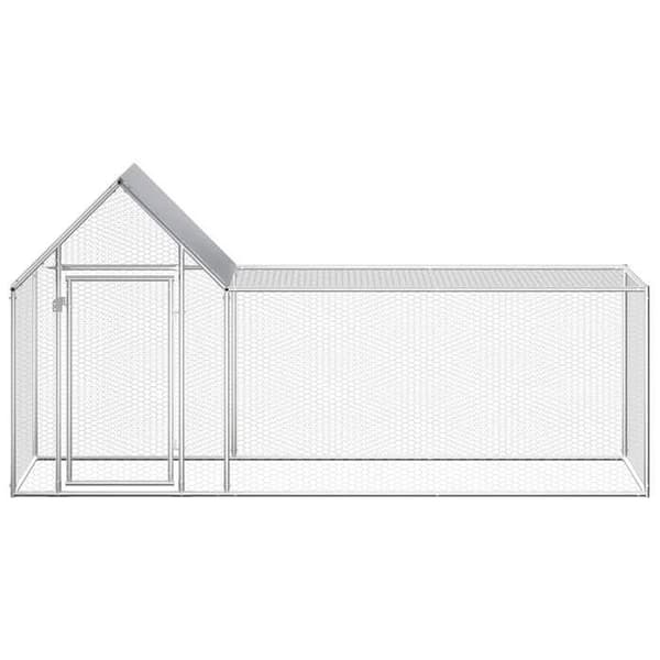 Maison Exclusive - Hönshus 3 x 1 x 1,5 m Galvaniserat stål Silver