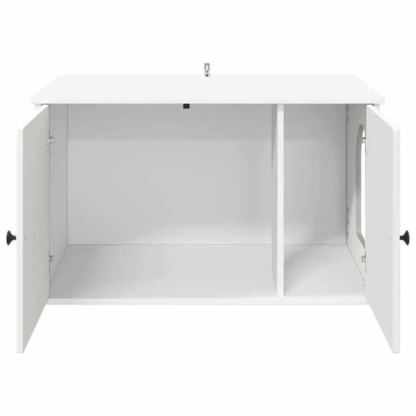 Exklusivt hus - Hus för katt Vit 85 x 55 x 50,5 cm Ingenjörsträ Vit