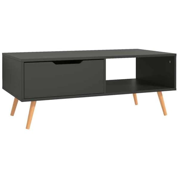 Bord - EKSKLUSIV HUS - 100 x 49,5 x 43 cm - Grå - Ingeniørtræ - Rektangulær Grå