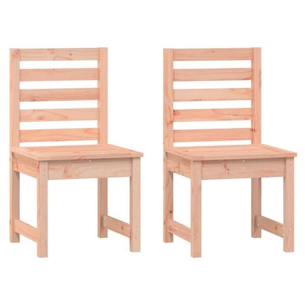 Maison Exclusive - Trädgårdsstolar set om 2 50x48x91,5 cm massiv douglas.