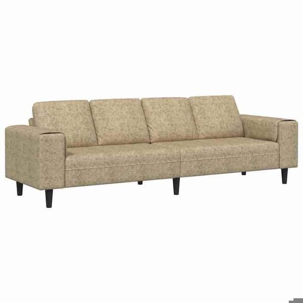 Soffa - MAISON EXCLUSIVE - 250 cm - Ljusgrå - Polyesteröverdrag - Skumkuddar Ljusgrått