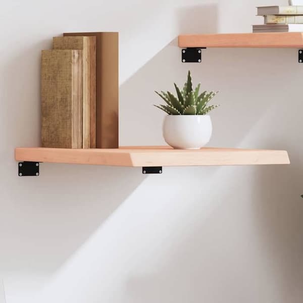 Maison Exclusive - Væghylde 40x50x(2-4)cm ubehandlet massiv egetræ