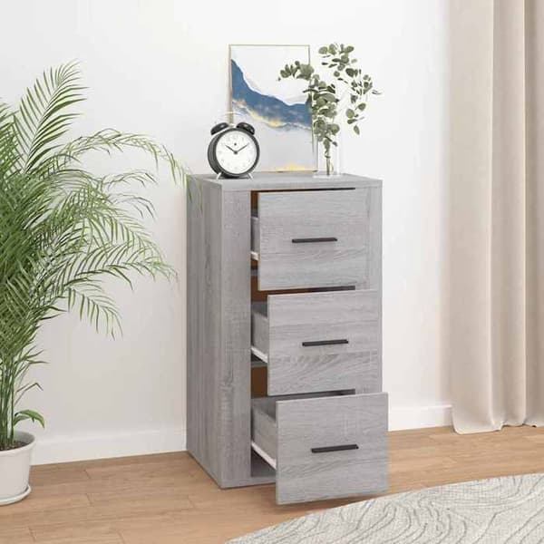 Maison Exclusive - Buffé Sonoma grå 40x33x70 cm Ingenjörsträ Sonoma grå