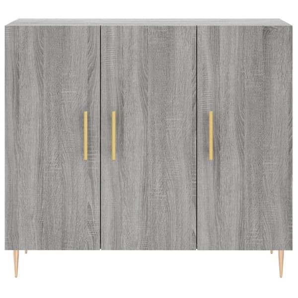 Maison Exclusive - Buffet sonoma grå 90x34x80 cm ingenjörsträ