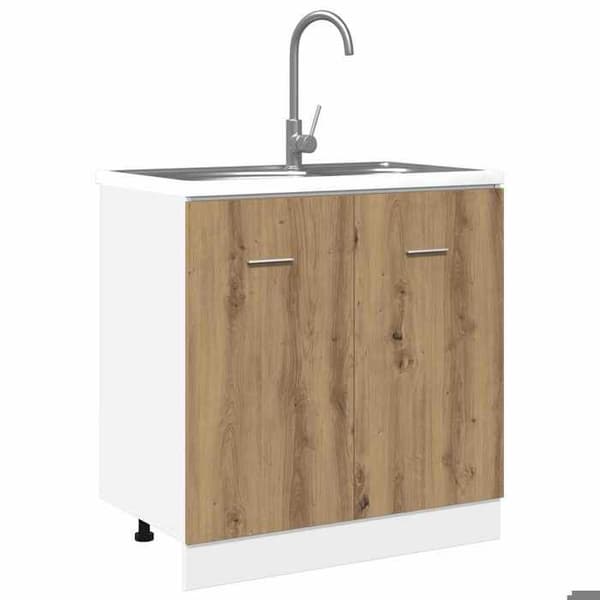 Underskabs møbel - EKSKLUSIV HUS - Lyon - 80 x 46 x 81,5 cm - Ingeniørtræ - Eg look