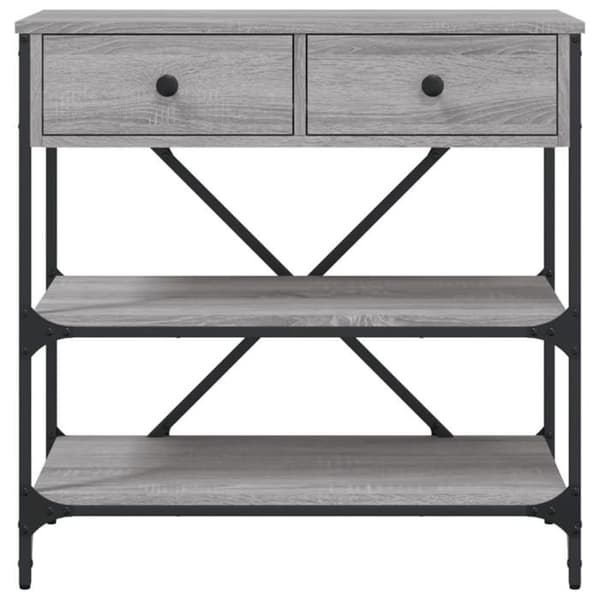 Maison Exclusive - Consolebord sonoma grå 75x34,5x75 cm ingeniørtræ