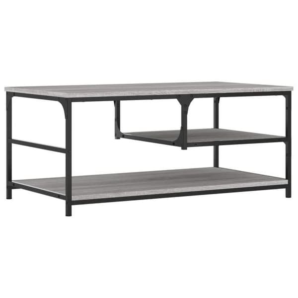 Maison Exclusive - Sonoma grå sofabord 90x49x40 cm ingeniørtræ Sonoma grå