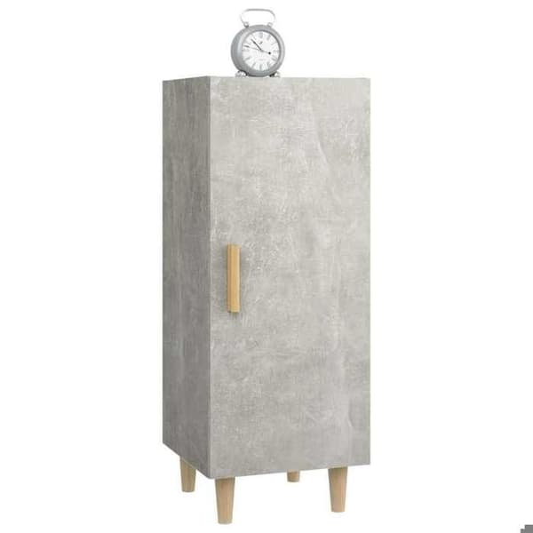 Maison Exclusive - Buffet Grå beton 34,5x34x90 cm Ingeniørtræ