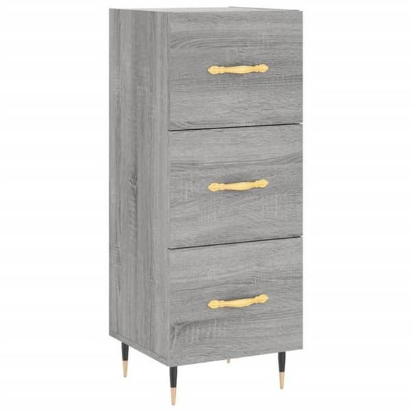 Maison Exclusive - Buffet Sonoma grå 34,5x34x90 cm Ingenjörsträ