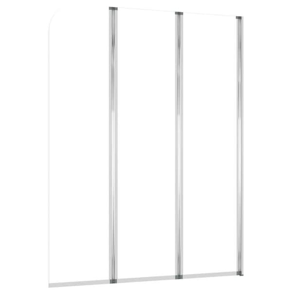 Duschvägg - 104 x 130 cm - Härdat glas 4 mm - Aluminium - Fällbar design