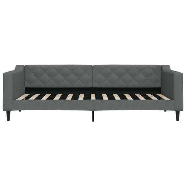 Maison Exclusive - Dagbädd med mörkgrå madrass 90x200 cm tyg
