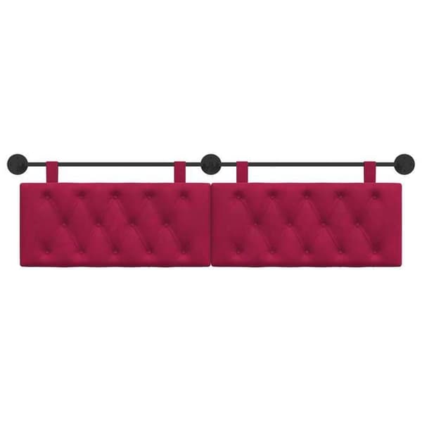 Maison Exclusive - Hængende hovedgærde Bordeaux Velour Bordeaux (sammet)