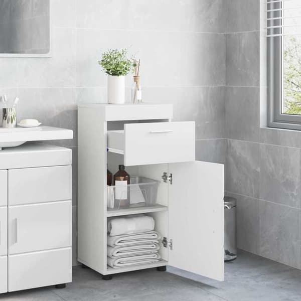 Maison Exclusive - Badrumsskåp Set TULUM Blank Vit Strålande vit