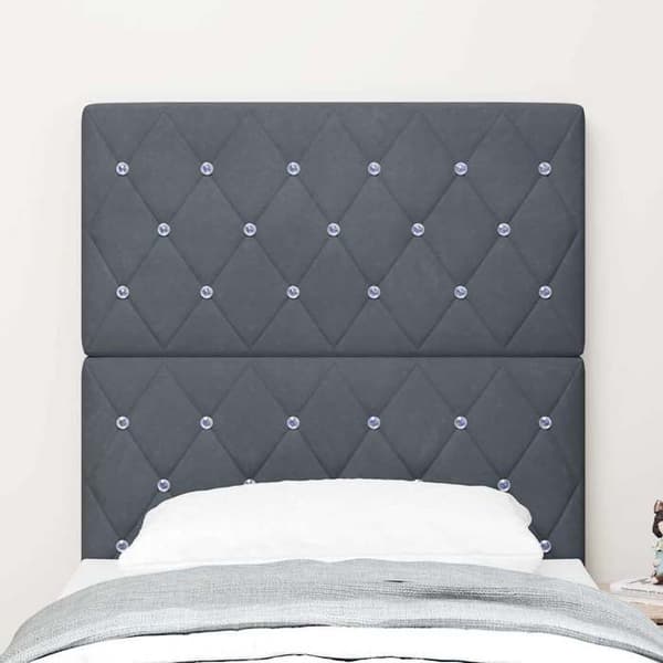 Maison Exclusive - Mörkgrå sänggavel 80 cm Sammet