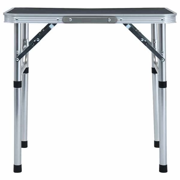 Maison Exclusive - Fällbord för camping Grå Aluminium 60x45 cm Aluminiumgrå
