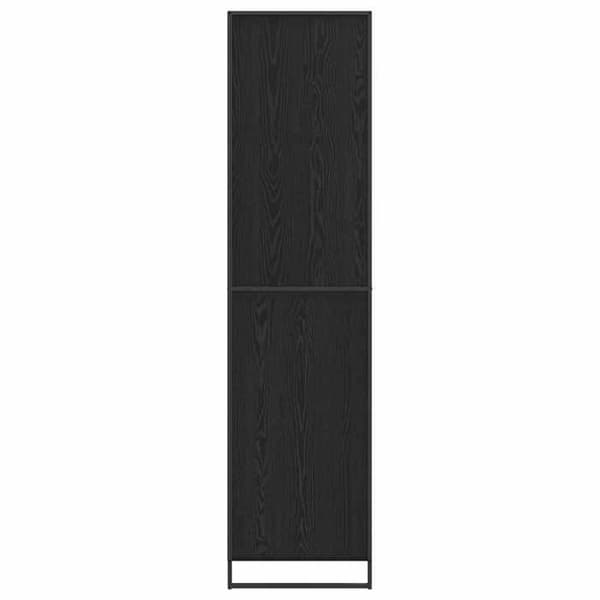 Maison Exclusive - Garderobe Egetræ sort 50 x 50 x 200 cm svart ek