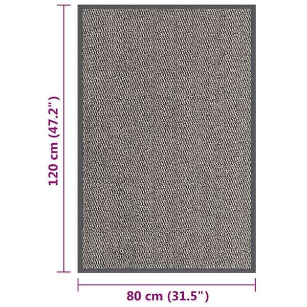Maison Exclusive - Tjock matta 80x120 cm Ljusbrun Ljuste brun