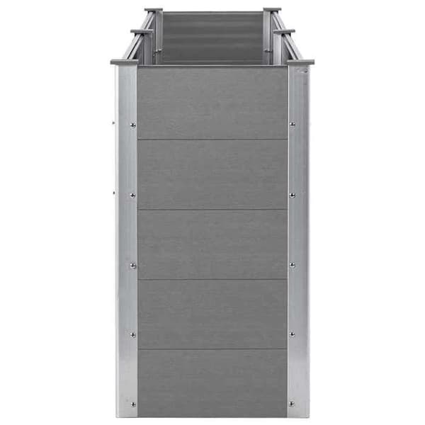 Maison Exclusive - Nostettu puutarhavuode 250x50x91 cm WPC Harmaa