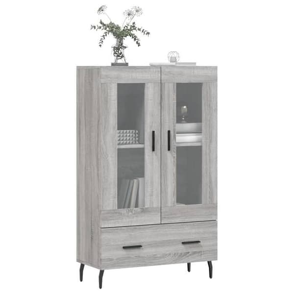 Maison Exclusive - Buffé hög sonoma grå 69,5x31x115 cm ingenjörsträ