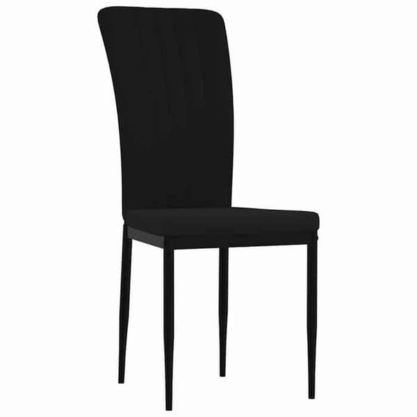 Maison Exclusive - Matstolar set om 4 Svart Sammet Svart