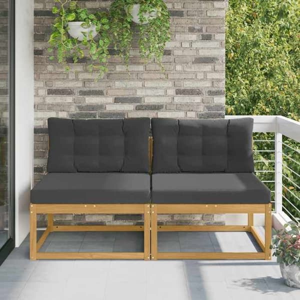 Havemøbel - EKSKLUSIVT HUS - 2 pladser - Massiv akacie - Velegnet til udendørs brug - Lamel design Vit