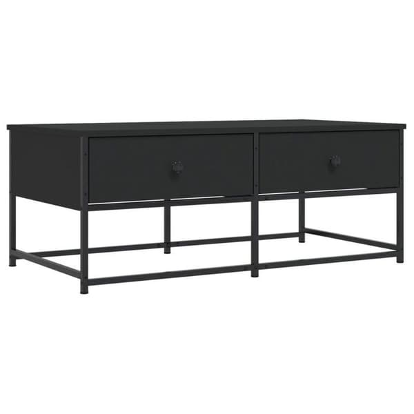 Maison Exclusive - Sort sofabord 100x51x40 cm ingeniørtræ