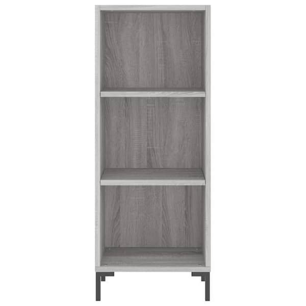 Maison Exclusive - Buffet sonoma grå 34,5x32,5x90 cm ingeniørtræ Sonoma grå