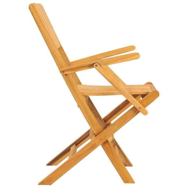 Maison Exclusive - Fällbara stolar, set om 4, 55 x 62 x 90 cm, i massivt teakträ