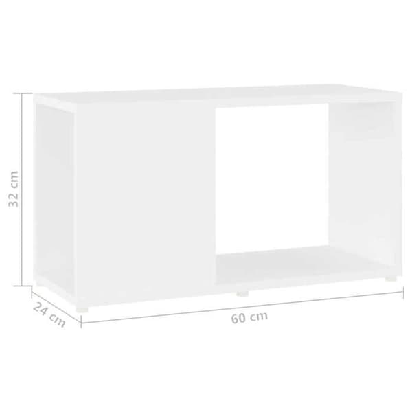 Maison Exclusive - TV-möbel Vit 60x24x32 cm Ingenjörsträ