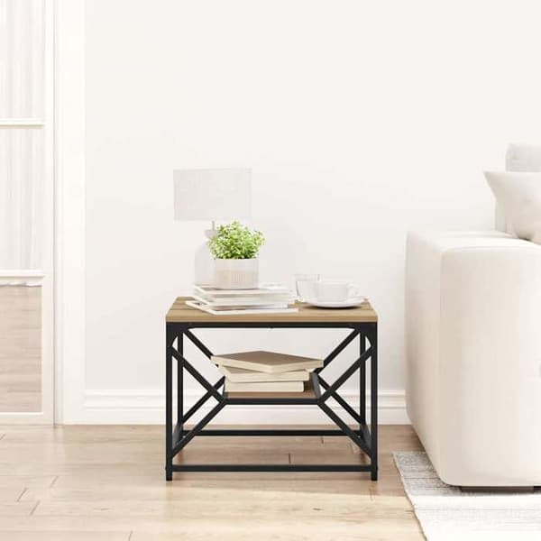 Maison Exclusive - Håndlavet egetræsbord 51 x 50 x 40 cm Ek