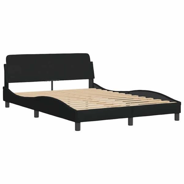 Maison Exclusive - Sängram Dover svart 140x190 cm tyg