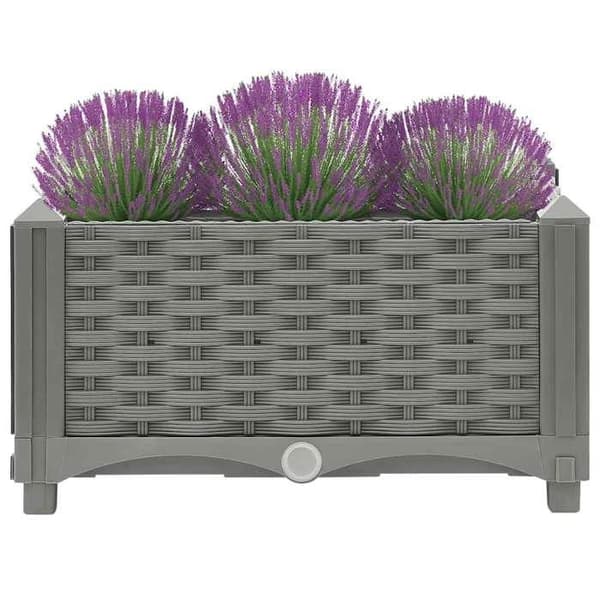 Maison Exclusive - Hævet seng 40x40x23 cm Polypropylen ljusgrått