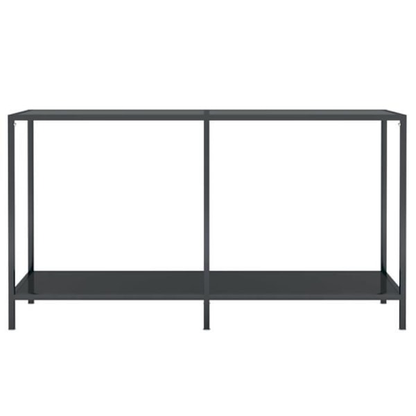 Konsolbord Sort 140x35x75,5 cm Hærdet glas76 [cm] Svart