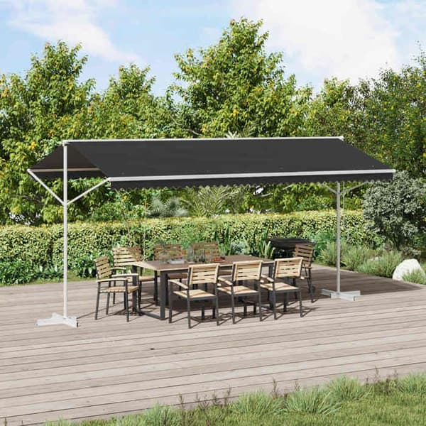 Maison Exclusive - Fristående markis 5 x 3 m Polyester Antracit