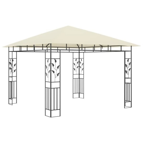 Huvimaja hyttysverkolla 3x3x2,73 m Kerma 180 g/m²3 [cm] Grädde