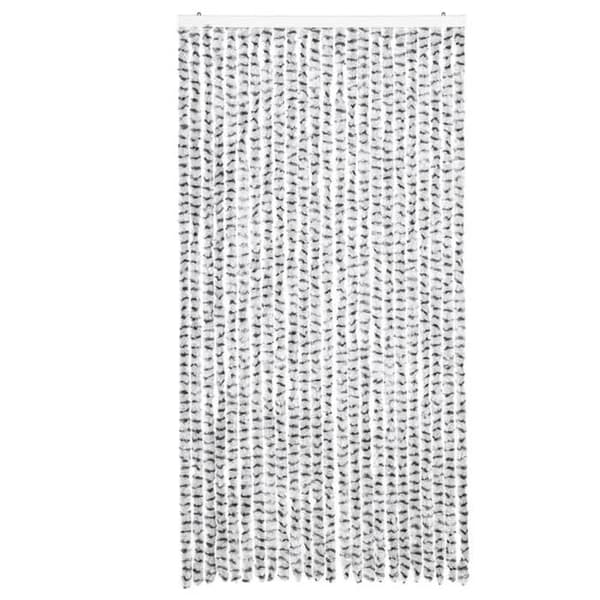 Maison Exclusive - Lys grå og mørk grå fluenet 100x200cm chenille