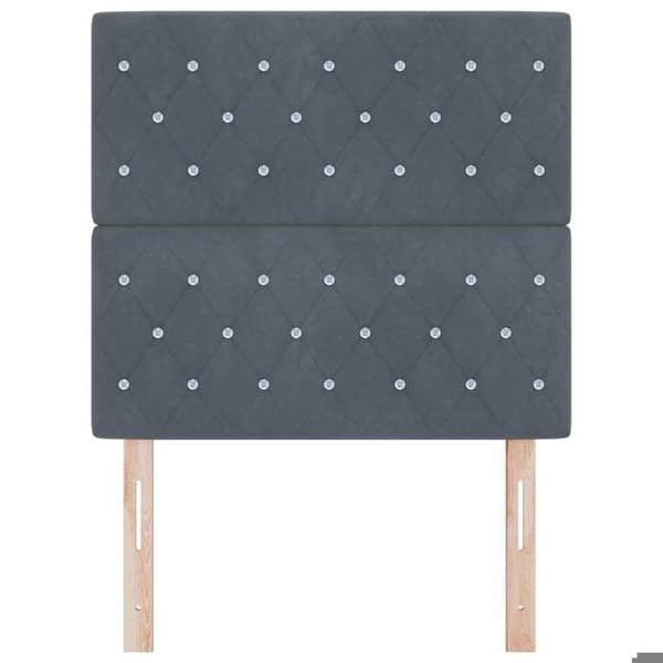 Maison Exclusive - Huvudgavel Mörkgrå 100 cm Sammet